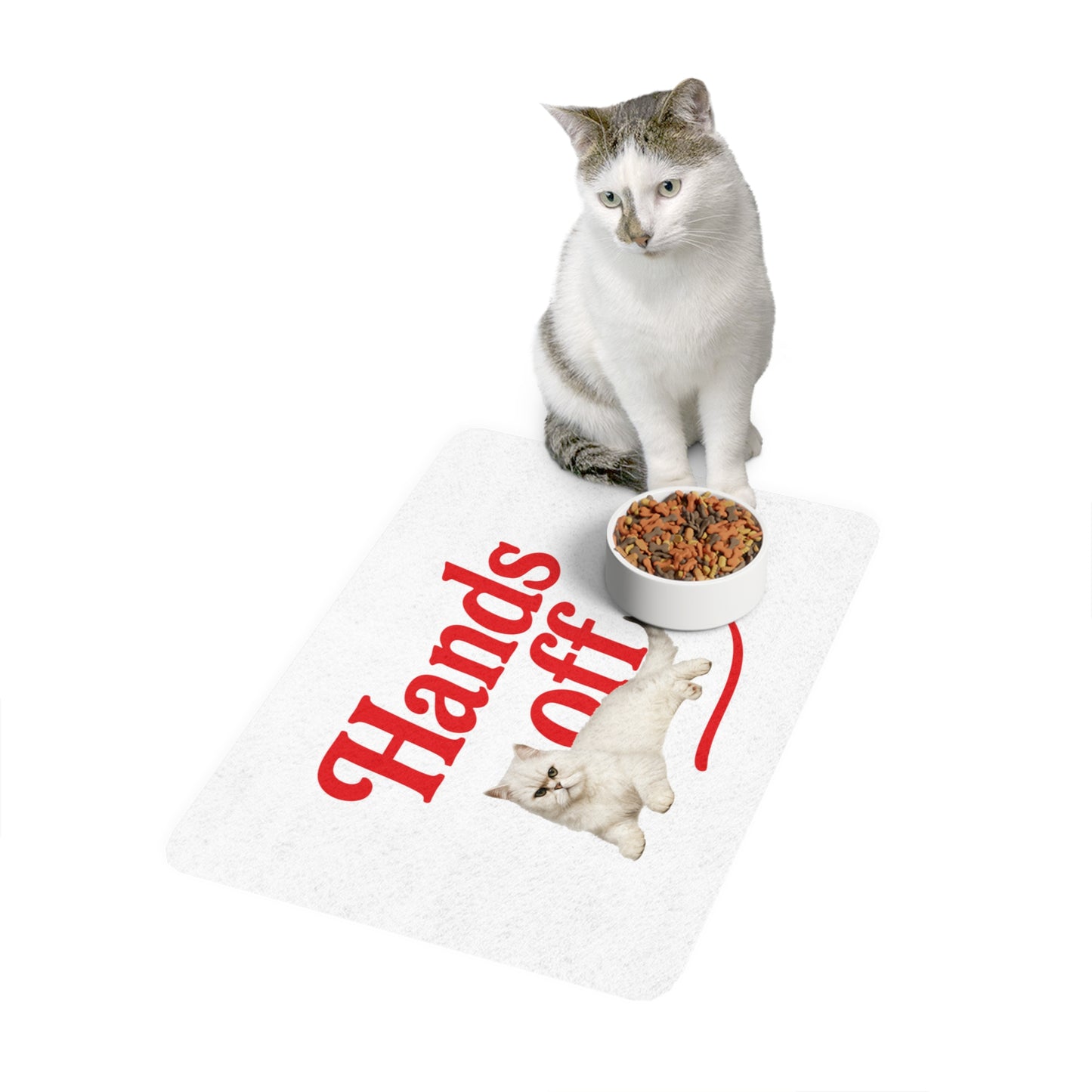 Hands Off - Pet Food Mat