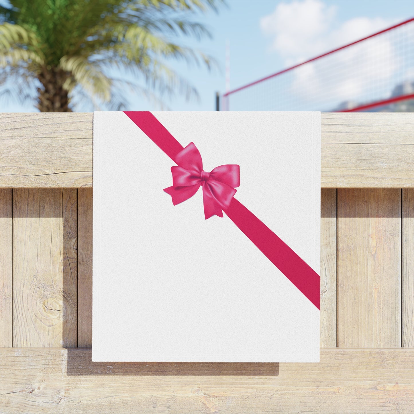 Pink Bow - Beach Towels