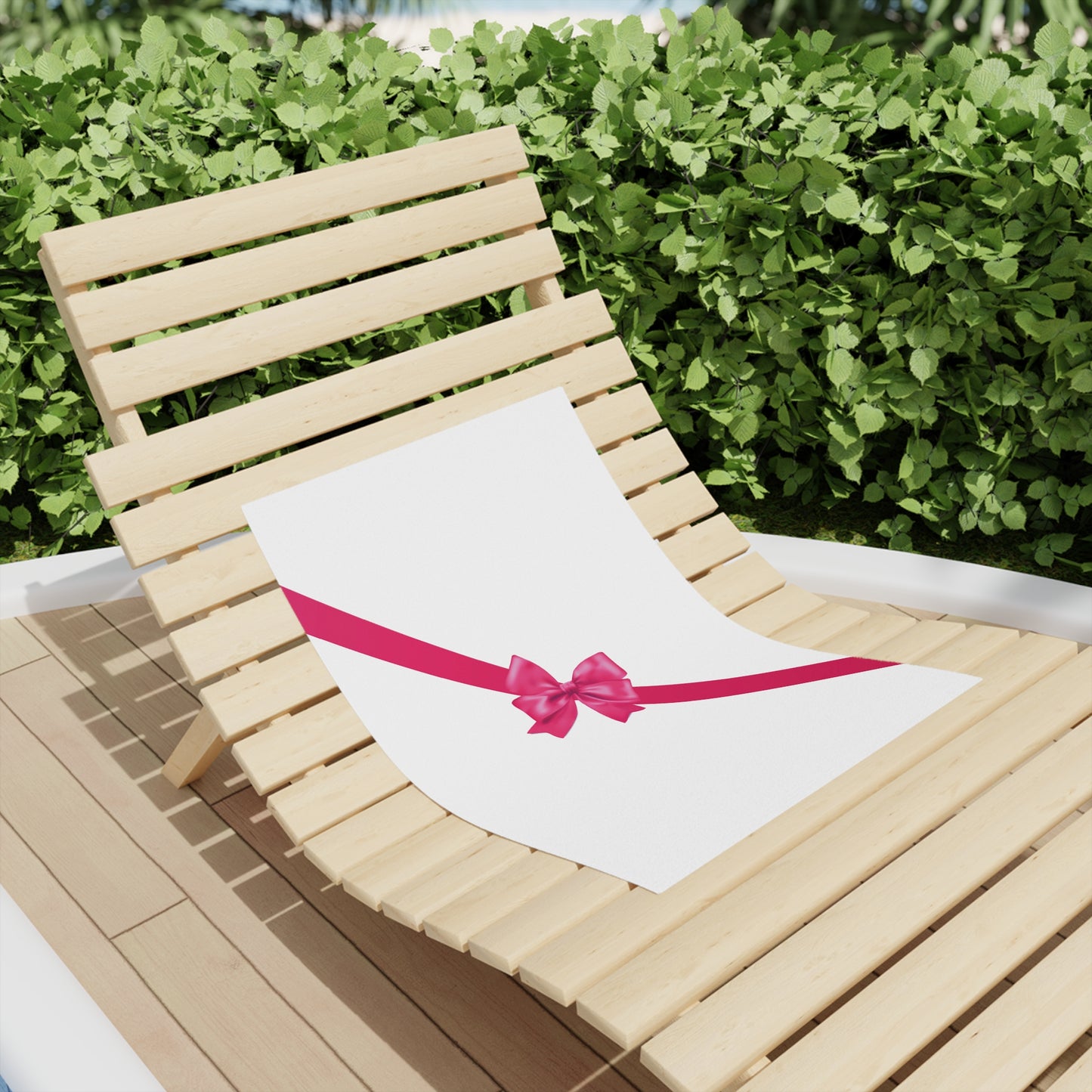 Pink Bow - Beach Towels