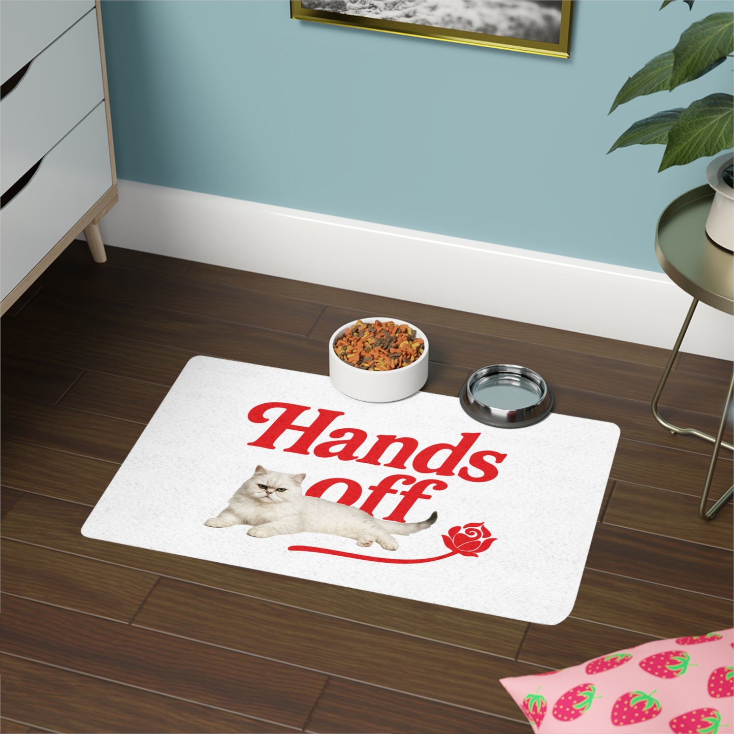 Hands Off - Pet Food Mat