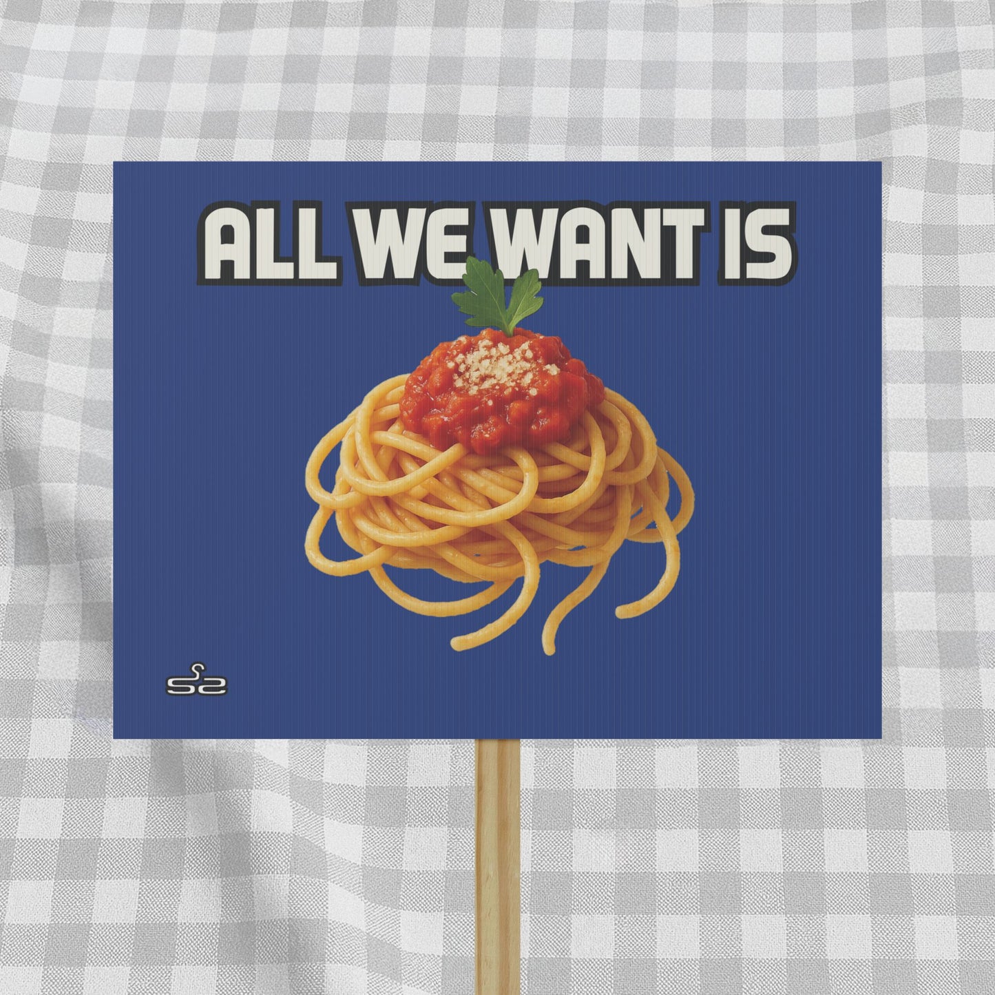 All We Want Is Spaghetti - Concert Fan Sign