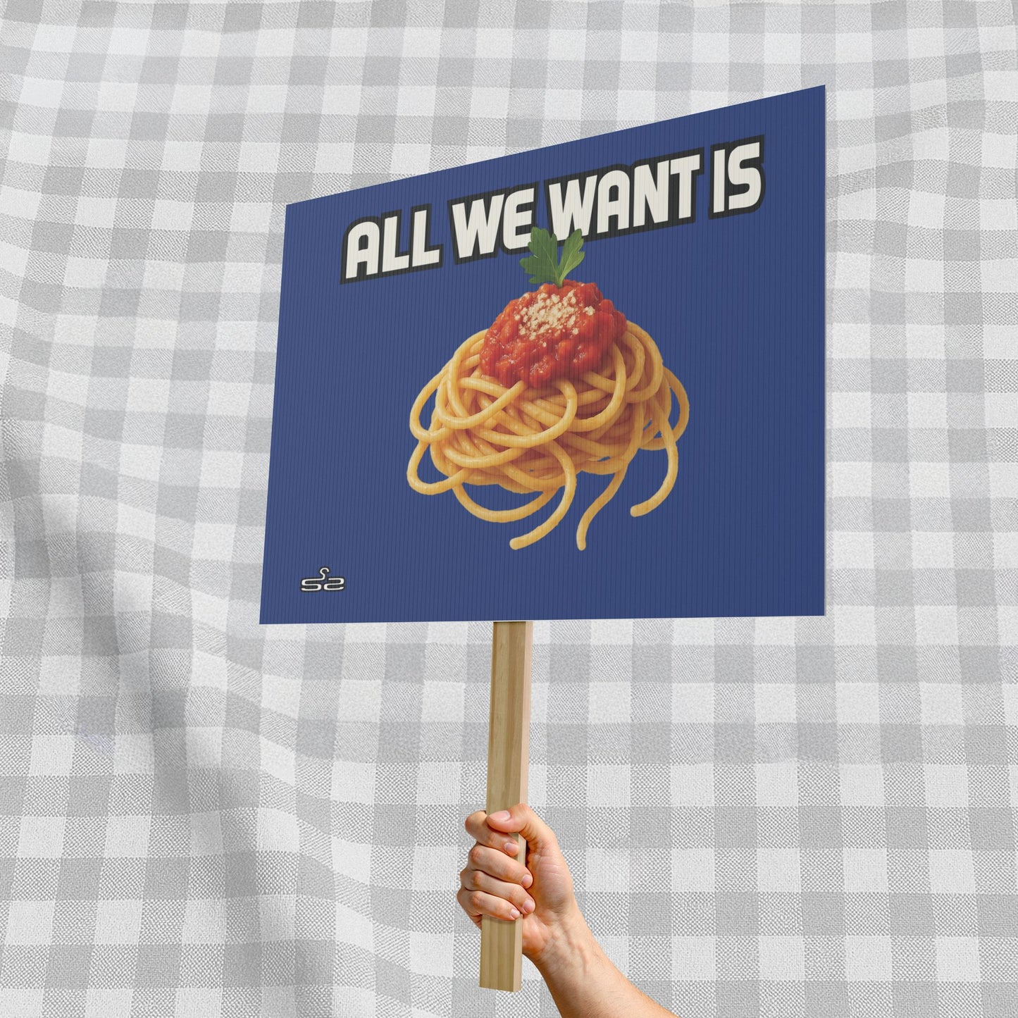 All We Want Is Spaghetti - Concert Fan Sign